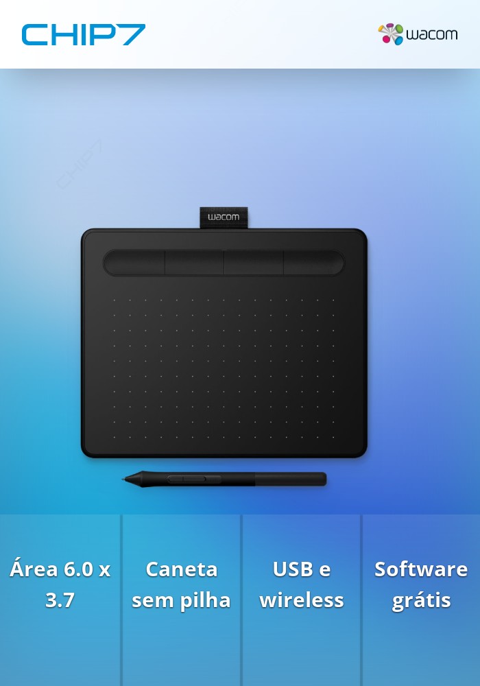 Mesa Digitalizadora WACOM INTUOS S BLACK