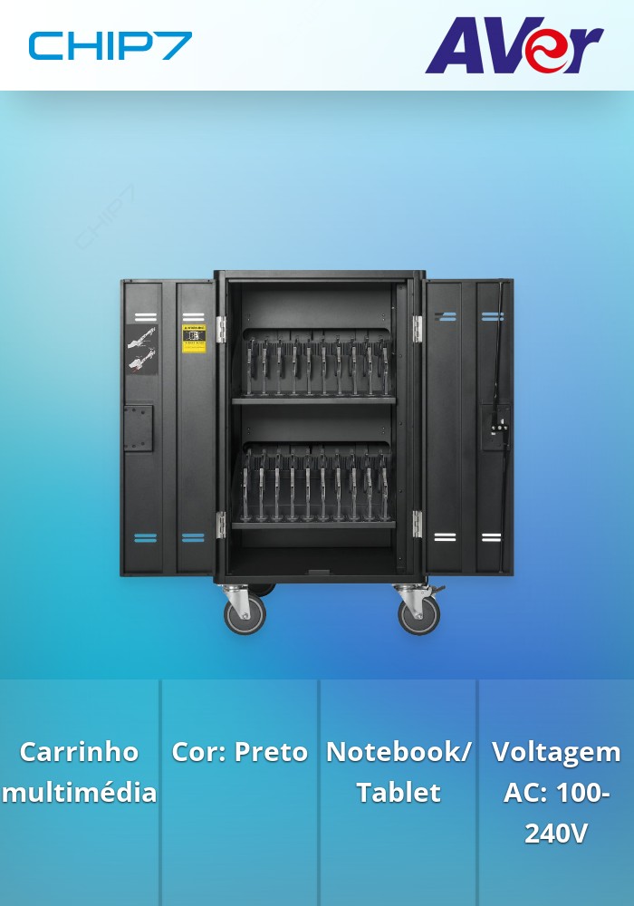 Carro AVER para 20 TABLETS e Portáteis 16