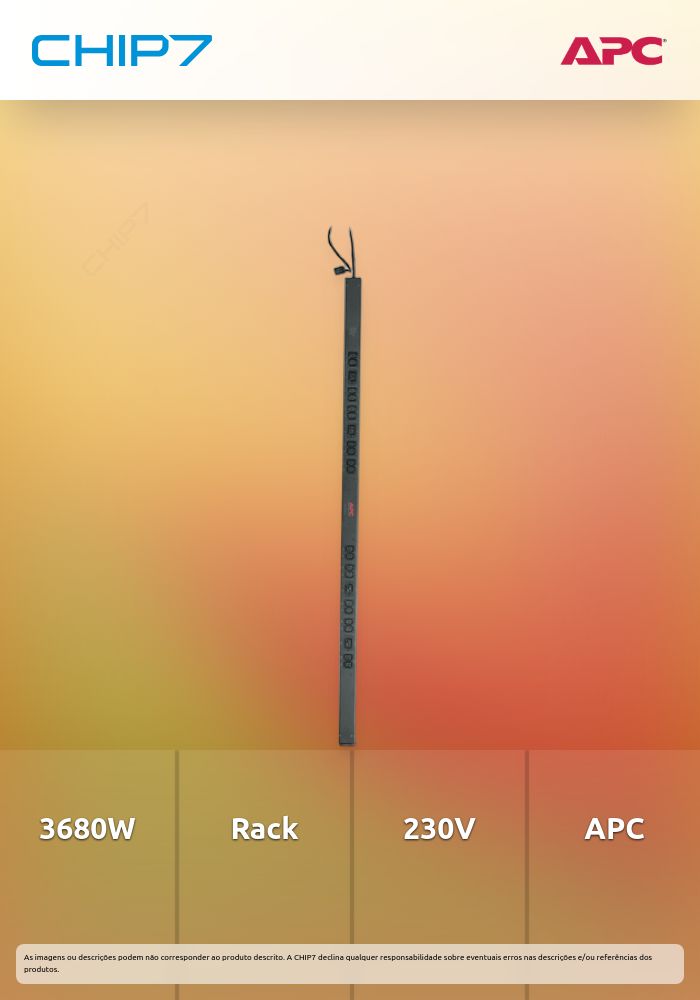 Faixa de distribuição de energia APC Basic Rack-Mount 3680W AC 230V