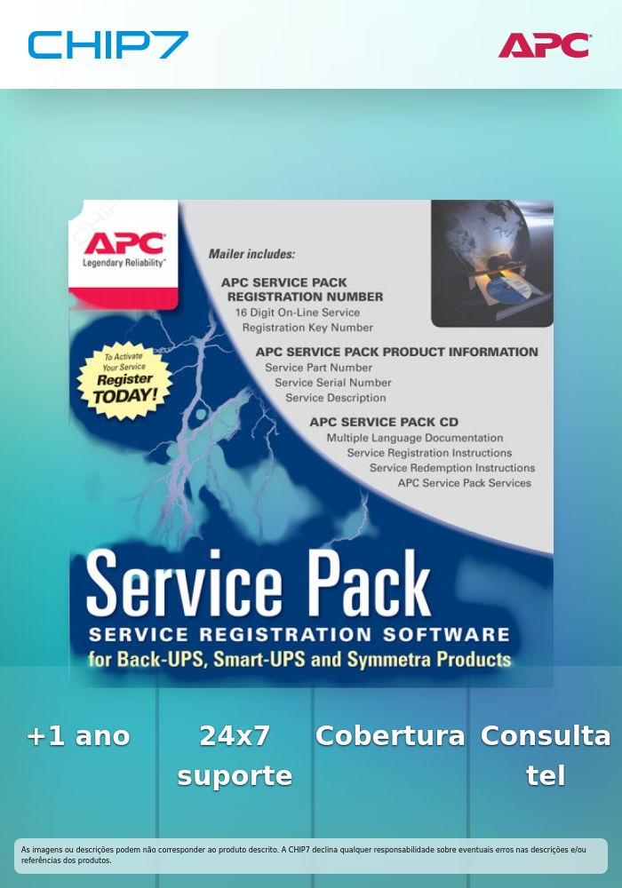 APC Extended Warranty Service Pack - Assistência técnica - consulta telefónica - 1 ano - 24x7 - para P/N: SRT2400XLJ, SRT3000XLA-TW, SRT3000XLTW, SRT5KRMXLW-TW, SRT6KXLTUS, SRT6KXLTW