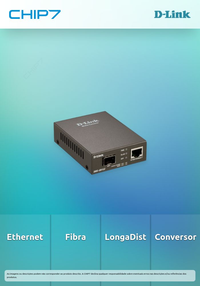 D-LINK MEDIA CONVERTER STANDALONE 1000BASET TO SFP