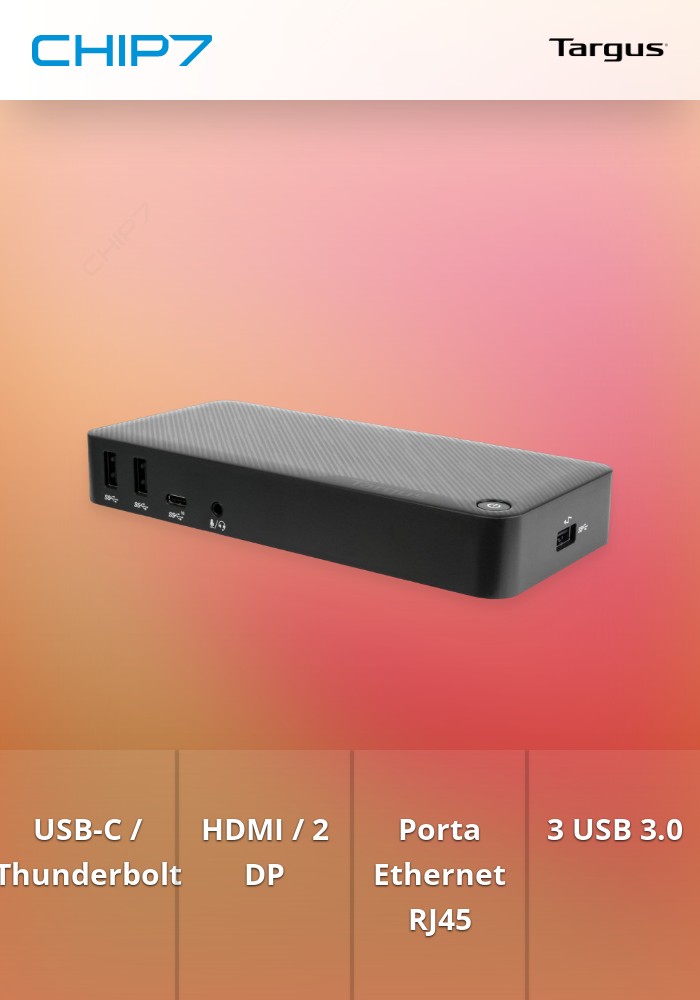 TARGUS DOCK 4K USB-C 1xHDMI 2xDP 1xRJ45 3xUSB3 1x3.5 PD85W