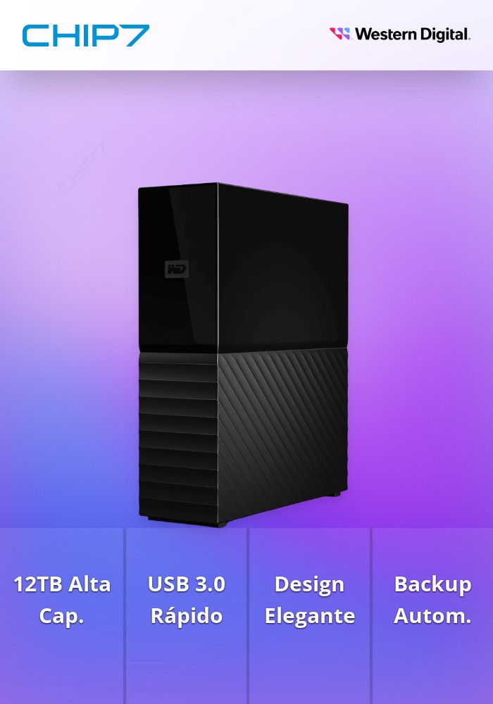 WD HDD 12TB MY BOOK USB 3.0 EXTERNO BLACK#PROMO#