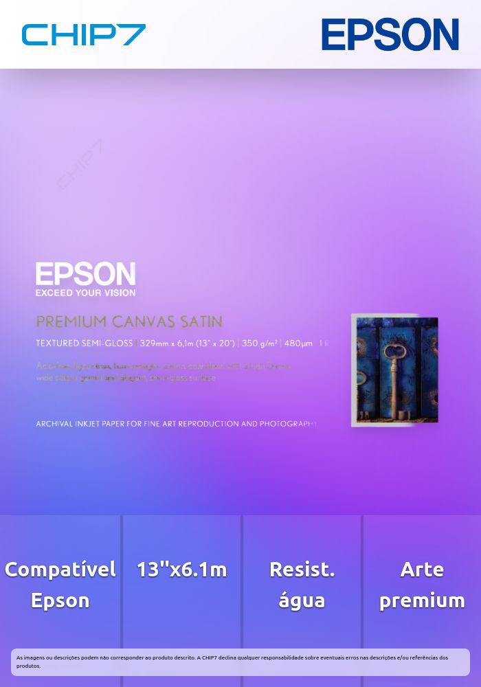 Premier Art Water Resistant CANVAS para Epson, 13