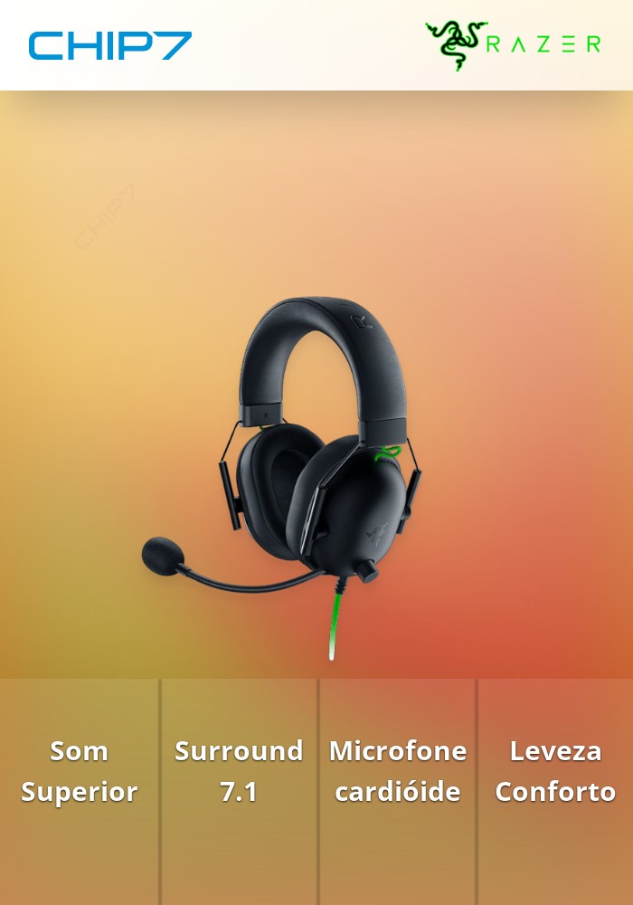 Headset Razer BlackShark V2 X 7.1