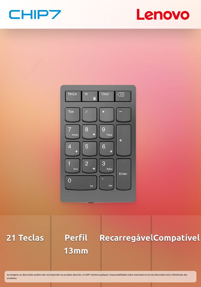 Keypad Lenovo Go Wireless Numérico
