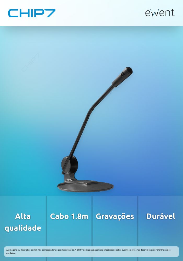 Microfone multimédia, cabo 1.8m » válido até nova comunicação