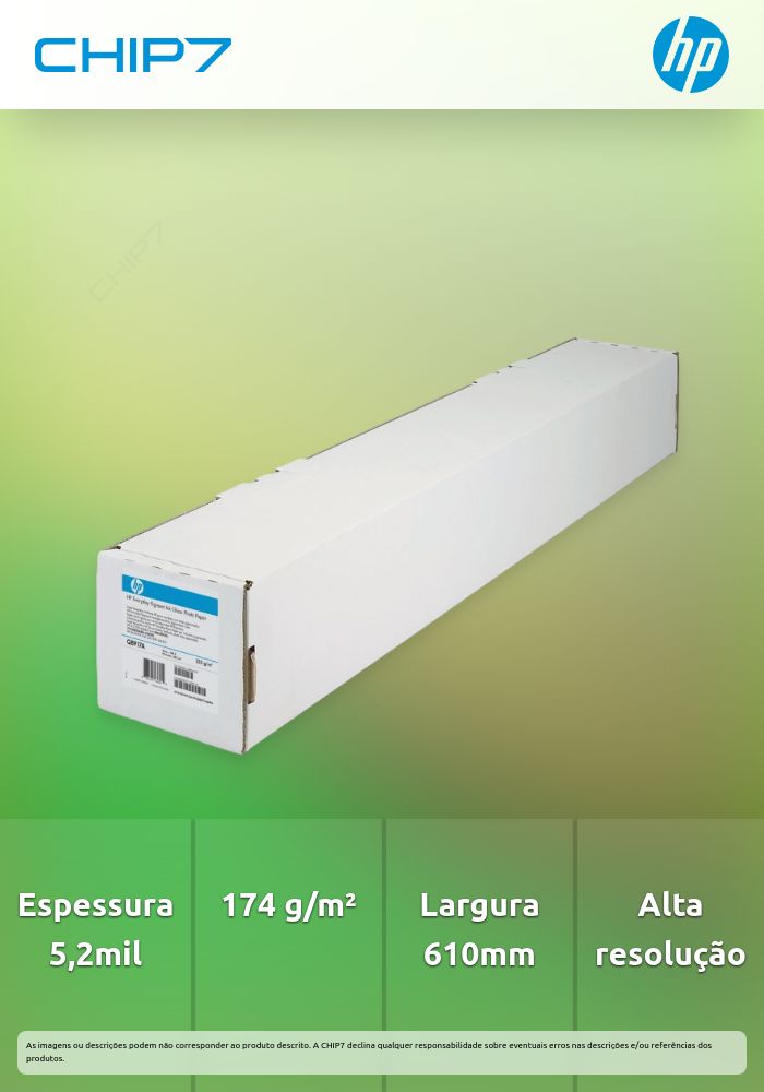 HP Clear Film - 5.2 mil • 174 g/m² • 610 mm x 22.9 m