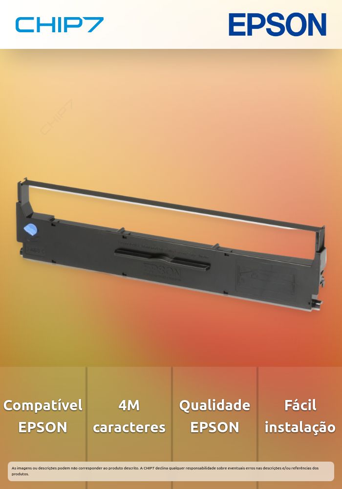 Fita SIDM EPSON Preto 4M - LX-300+II/ 350