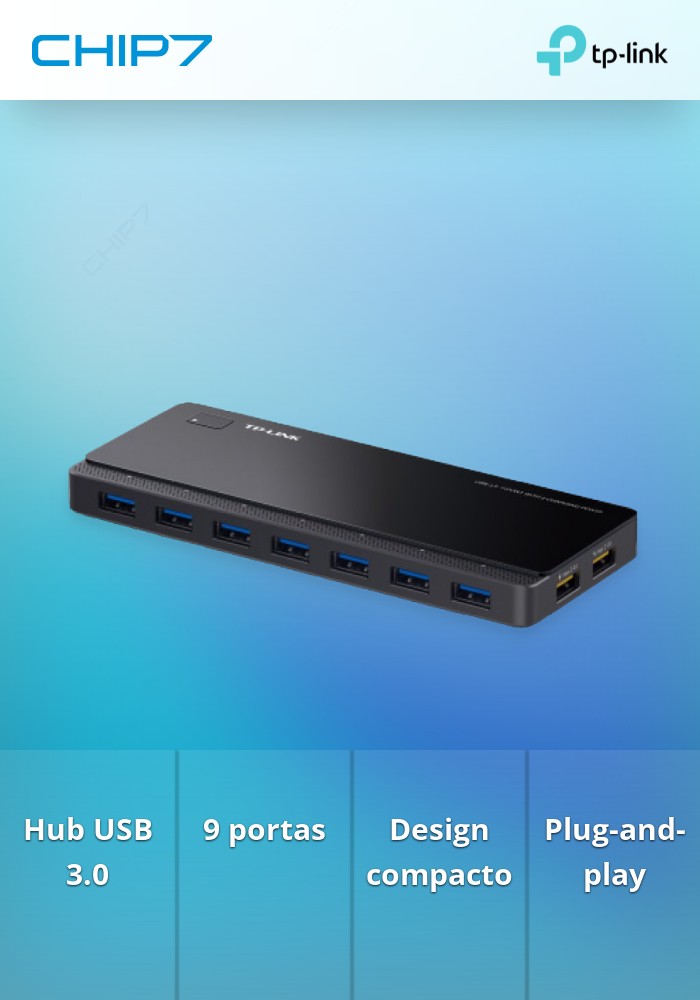 TP-LINK USB 3.0 7-PORT HUB WITH 2 CHARGING PORTS
