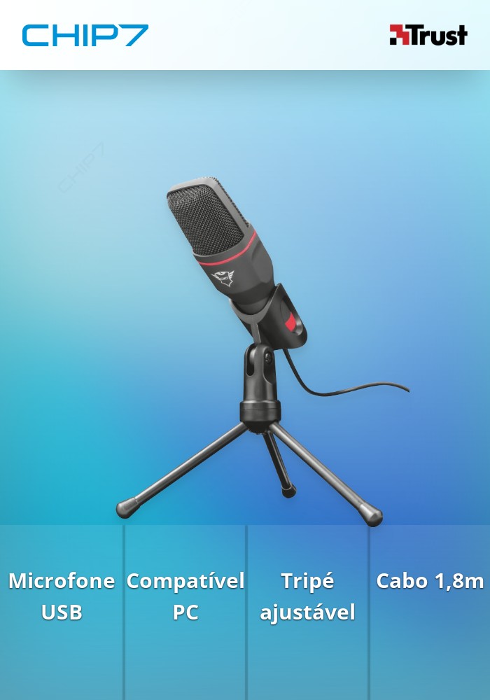 Microfone TRUST GXT 212 Mico USB - 23791