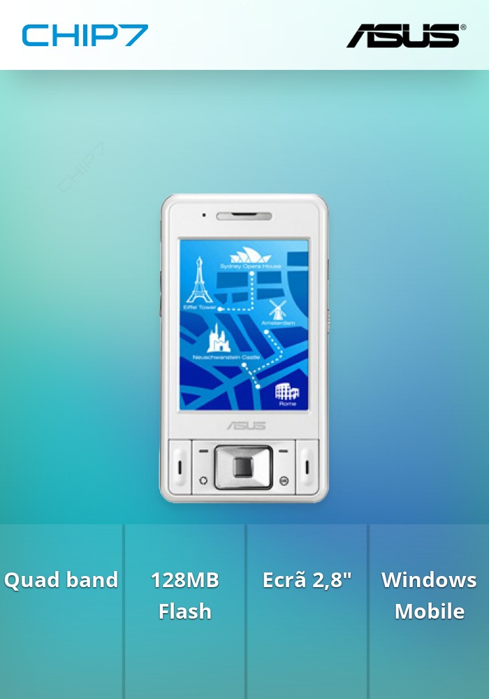 PDA PHONE ASUS P535 416MHZ 64/128MB TFT 2.8