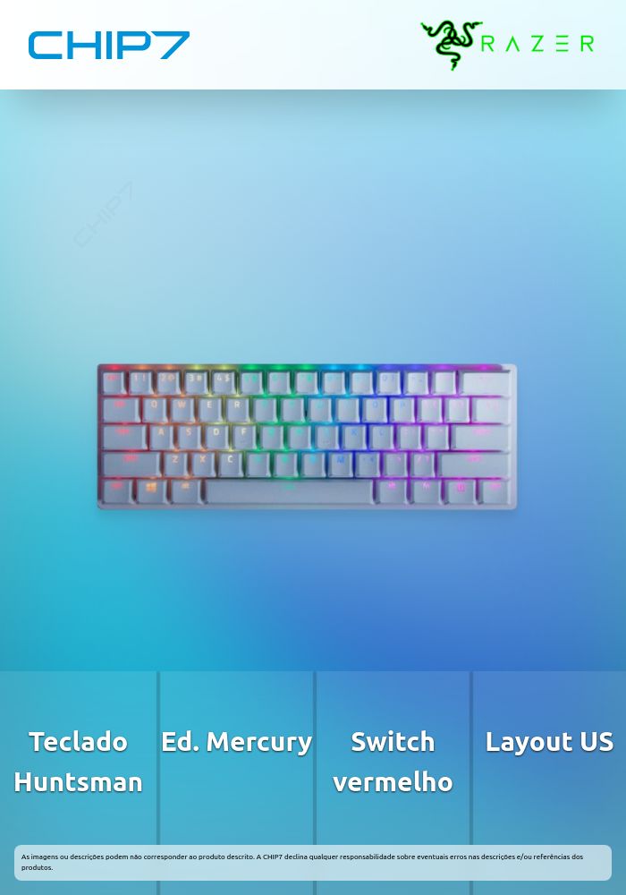 Teclado Huntsman mini - mercury ed. (red switch) - us layout
