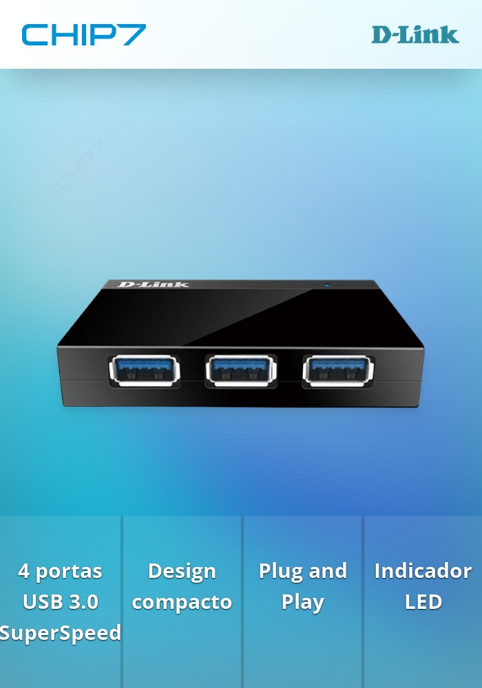 D-LINK HUB SUPERSPEED: 4xUSB 3.0