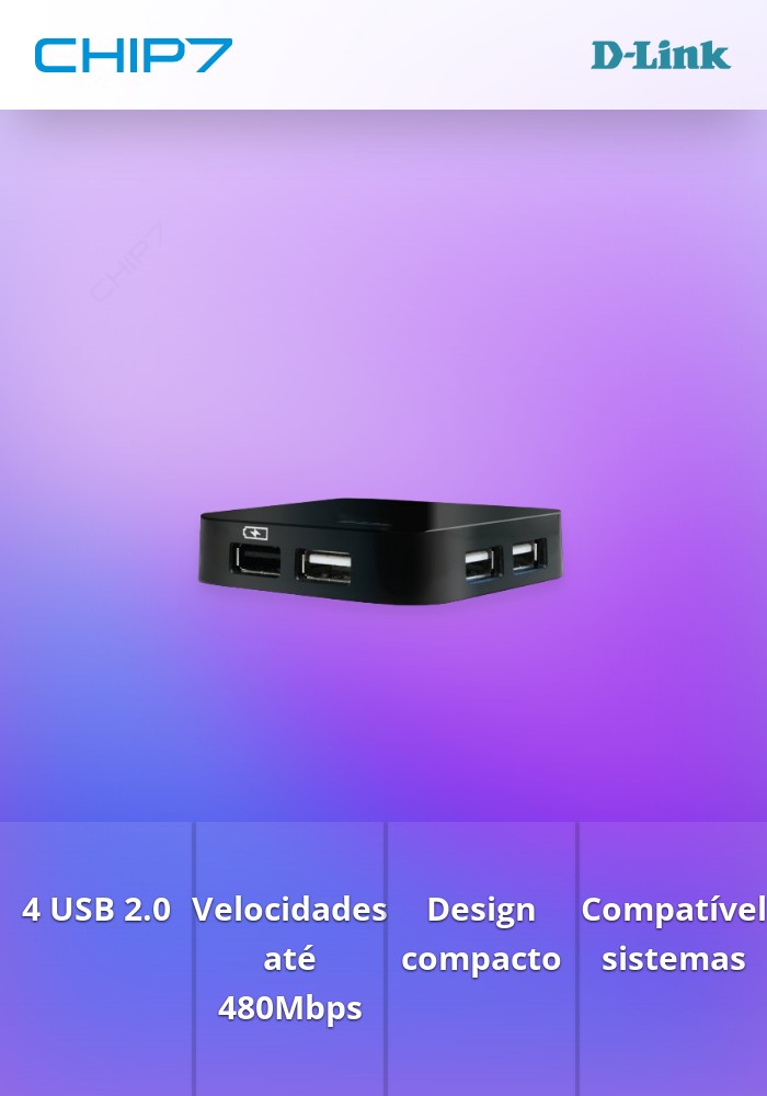 D-LINK HUB 4xUSB 2.0