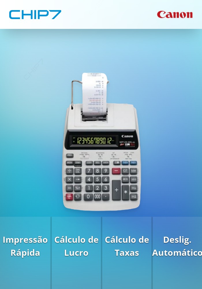 Calculadora Canon MP120-MG-ES II EMEA GB