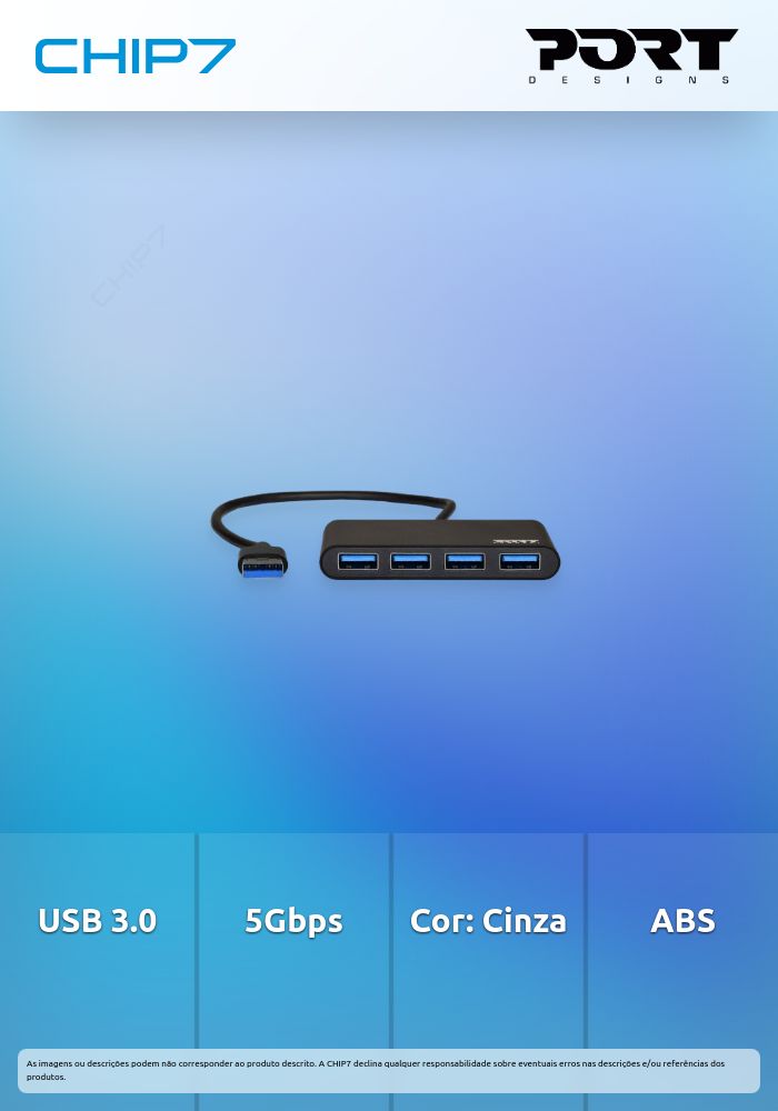 PORT HUB USB 4 PORTS USB3.0