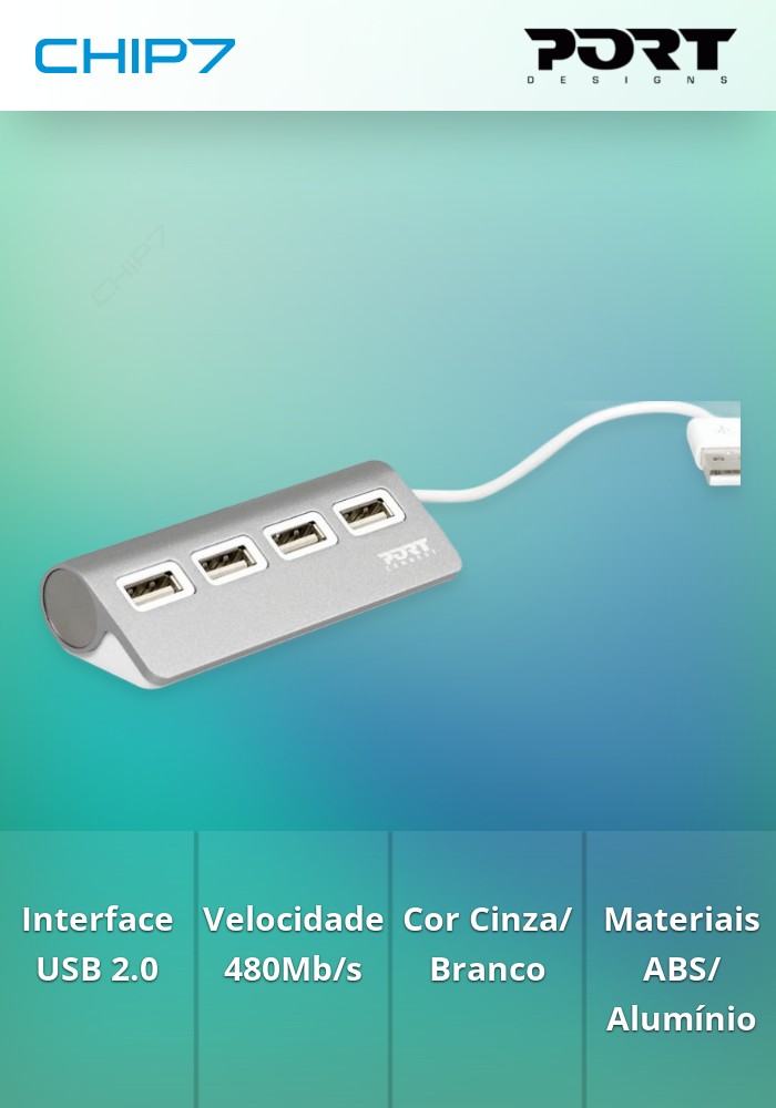 PORT HUB USB 4 PORTS USB2.0