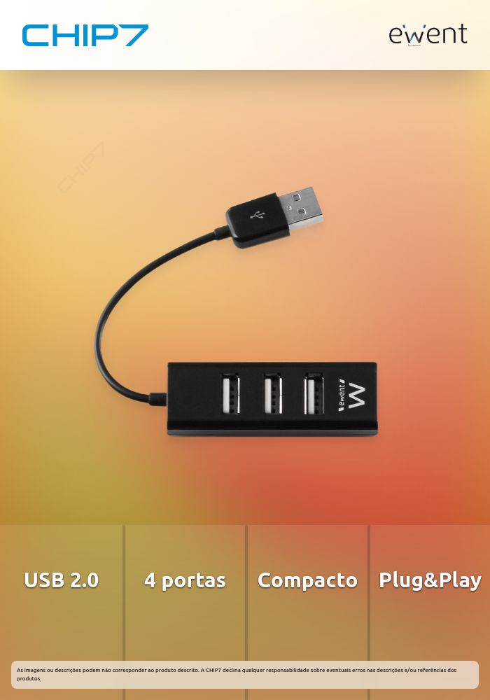 Mini HUB 2.0 de 4 Portas Preto » válido até nova comunicação