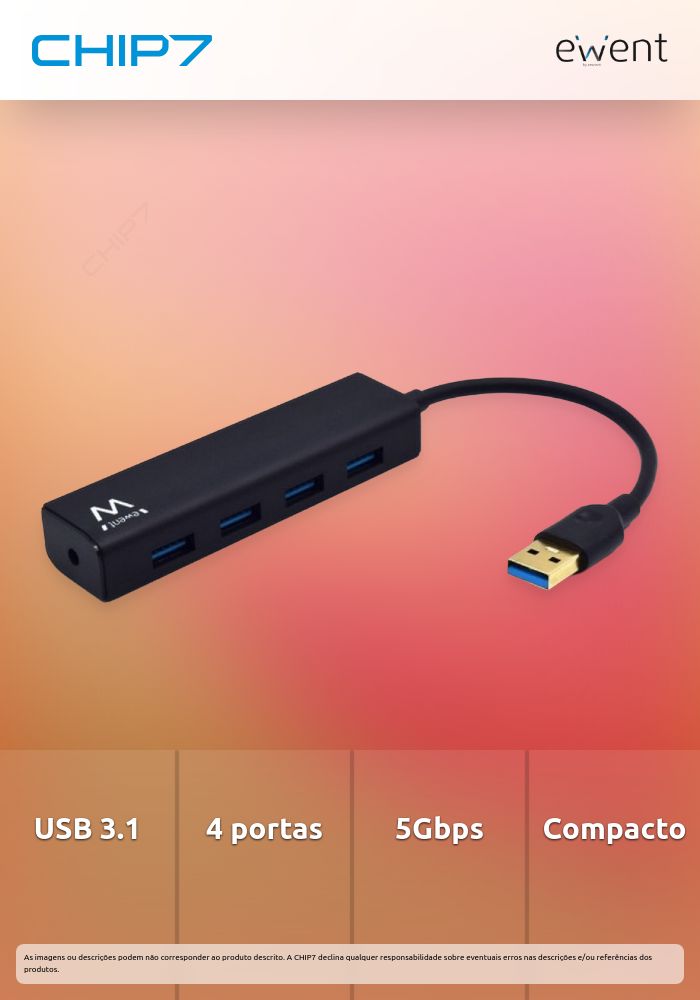 HUB USB 4 portas 3.1 Gen 1 (USB 3.0) » válido até nova comunicação