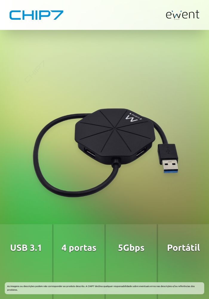 HUB USB 4 portas 3.1 Gen 1 (USB 3.0) » válido até nova comunicação