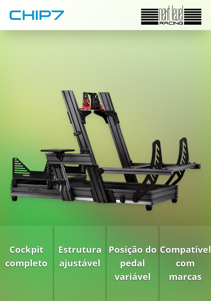 Cockpit Next Level Racing Alumínio F-GT ELITE Front & Side