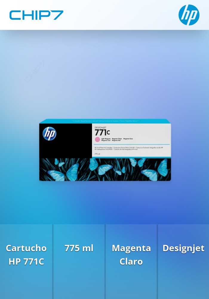 HP 771C 775-ml Light Magenta DesignJet Ink Cartridge