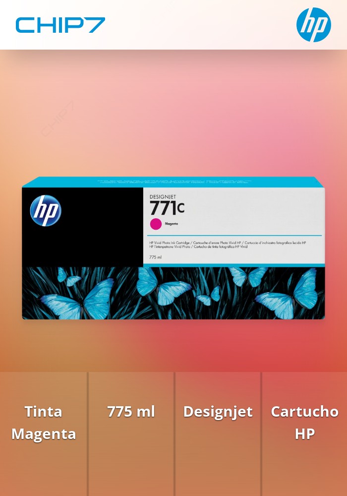 HP 771C 775-ml Magenta Designjet Ink Cartridge