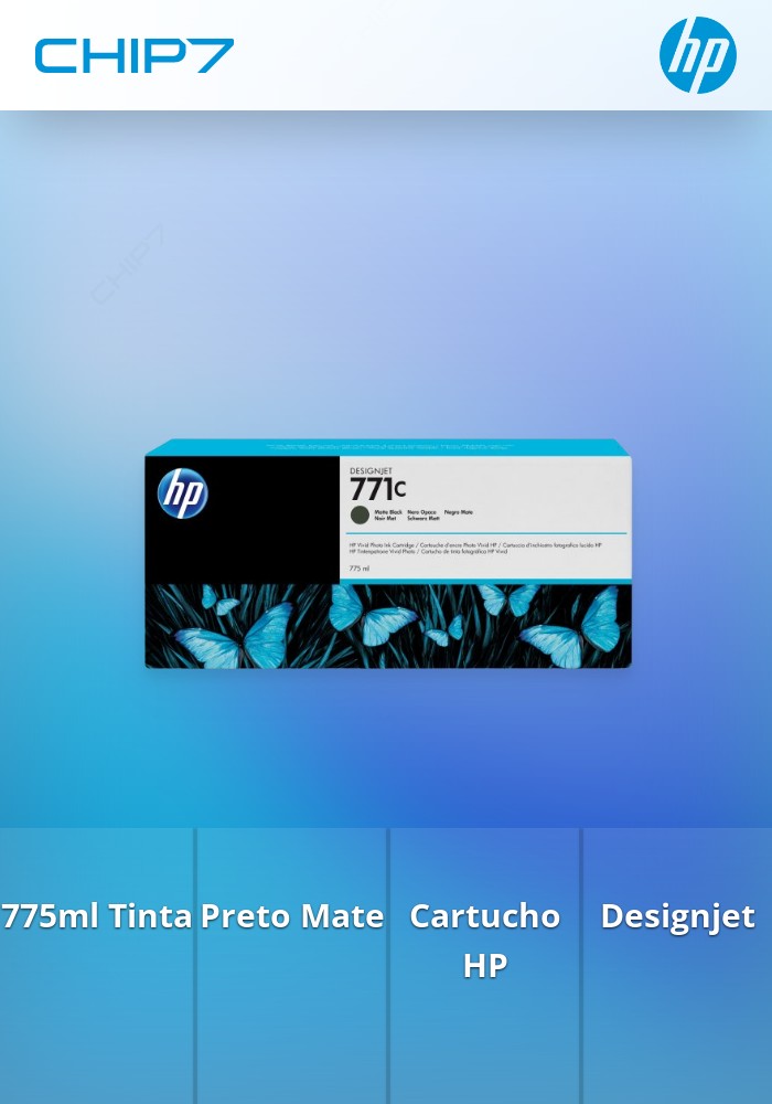 HP 771C 775-ml Matte Black Designjet Ink Cartridge