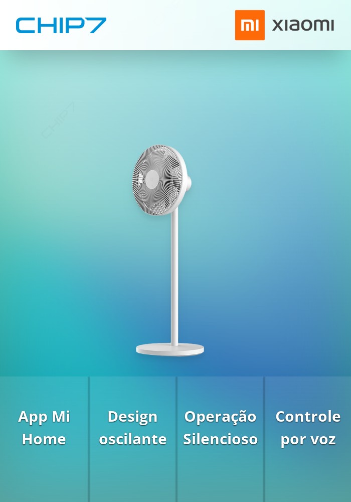 Ventoinha de Pé Inteligente Xiaomi Mi Smart Standing Fan 2 Branco