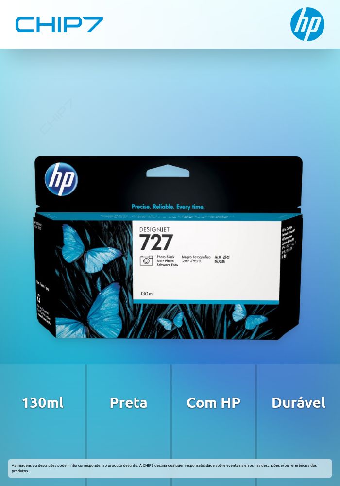 HP 727 Ink Photo Black 130ml T920 T1500