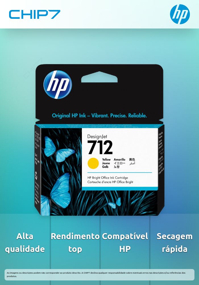 TINTA AMARILLA HP 712