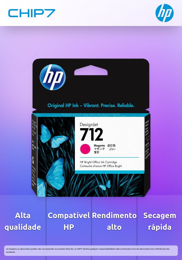 TINTA MAGENTA HP 712