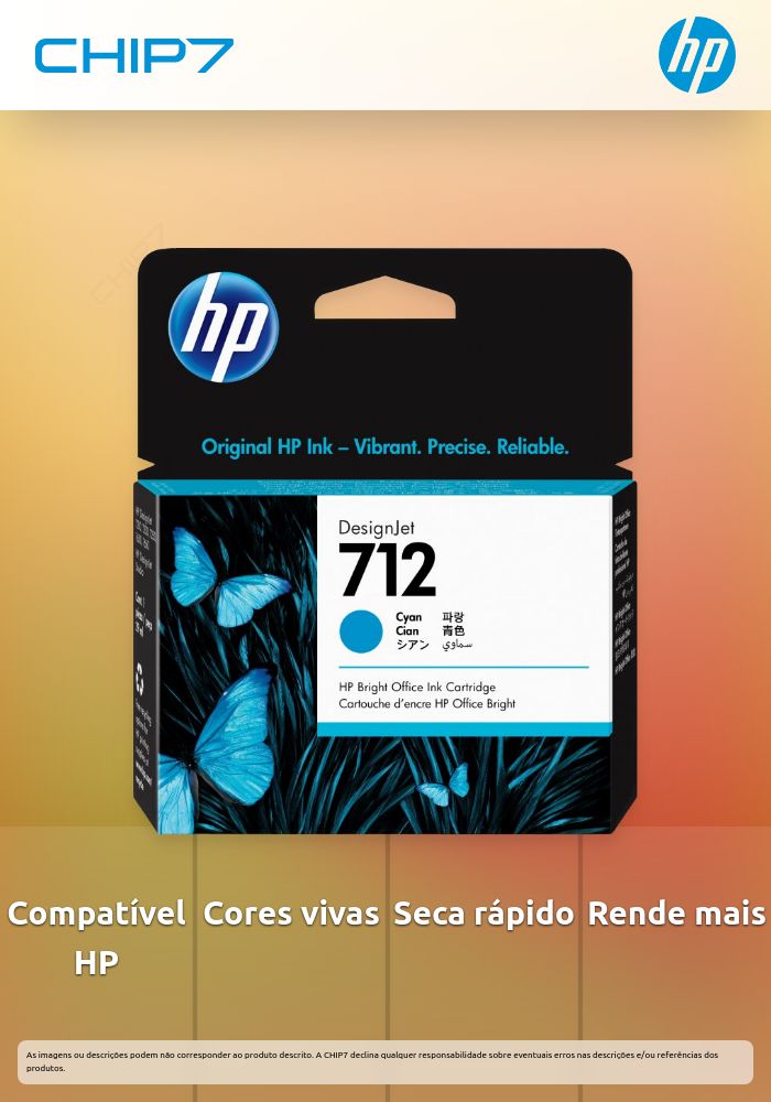 TINTA CIAN HP 712