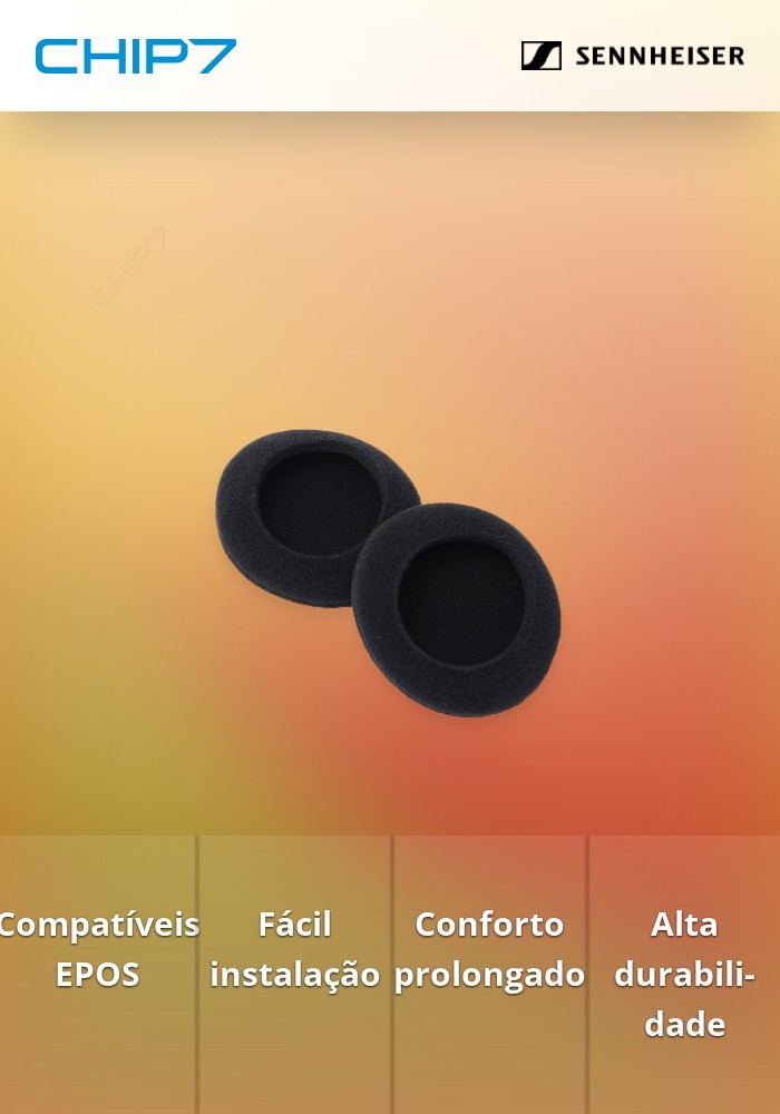 Almofadas de Substituição EPOS SENNHEISER HZP27 Para  PC2, PC3, PC7 e PC8