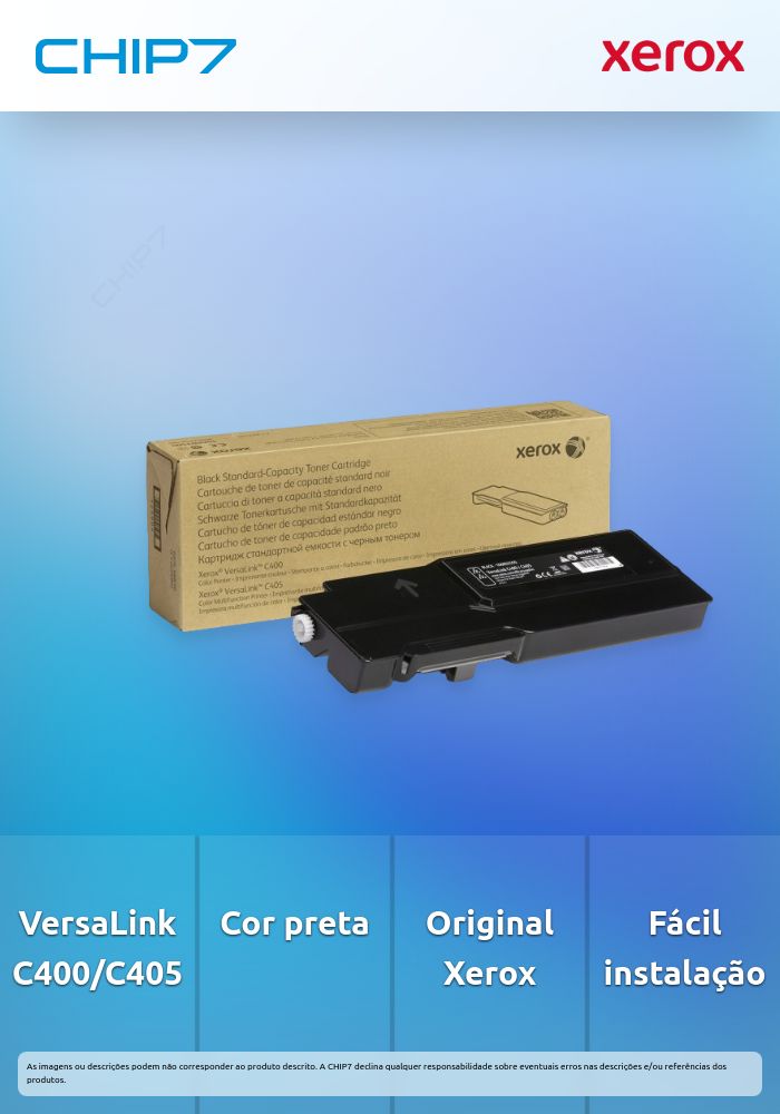 Xerox VersaLink C400 - Preto - original - cartucho de toner - para VersaLink C400, C405
