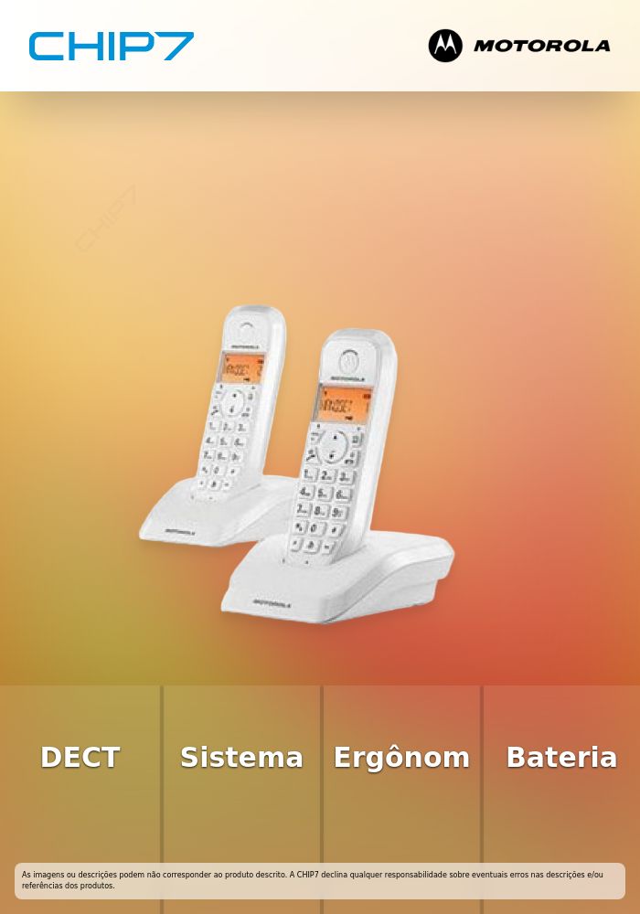 DECT MOTOROLA SERIE S12 DUO BLAN