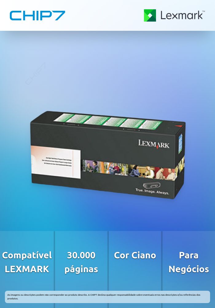 Toner LEXMARK 24B6842 Ciano BSD 30K a 5% - C9235