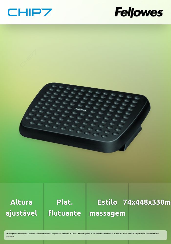 FELLOWES DESCANSO PARA OS PÉS AJUSTAVEL ERGONOMICO