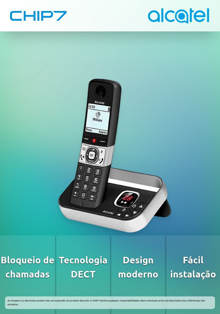 DECT F890 VOICE FR BLACK SCALLBLOCK