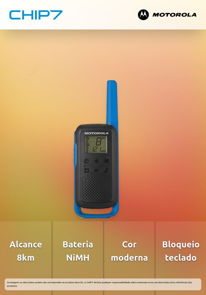 WALKIE TALKIES T62 BLACK BLUE