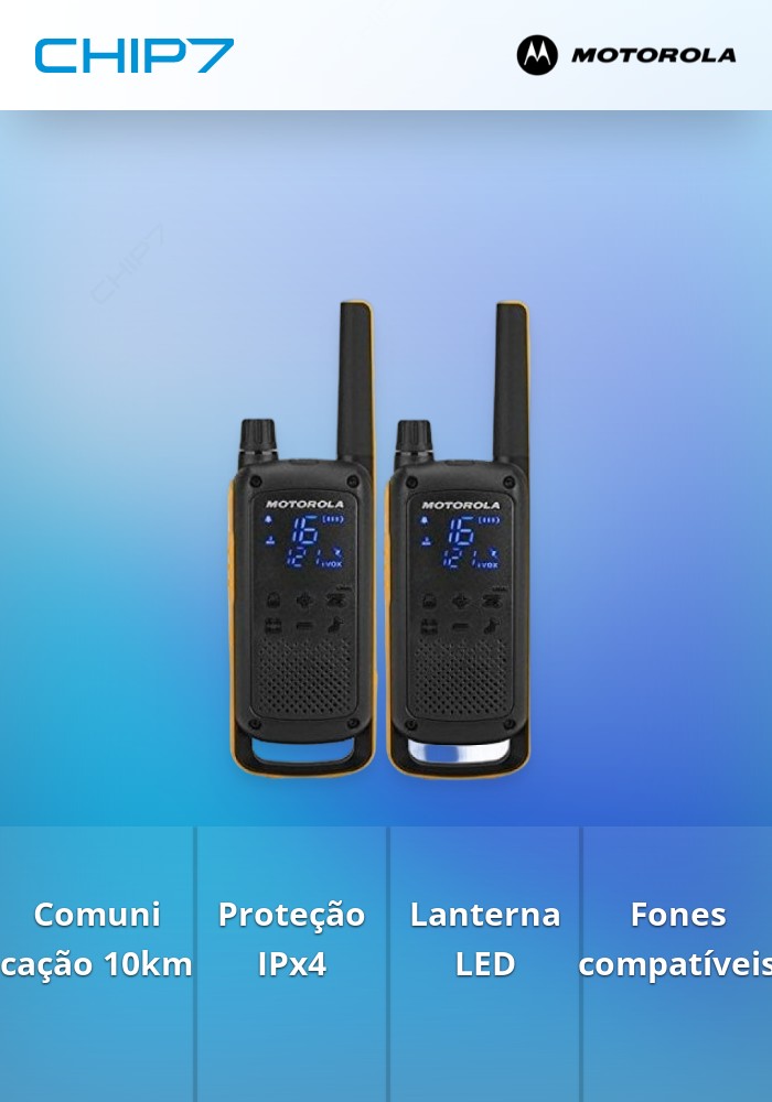 WALKIE TALKIES MOTOROLA T82 EXTREM