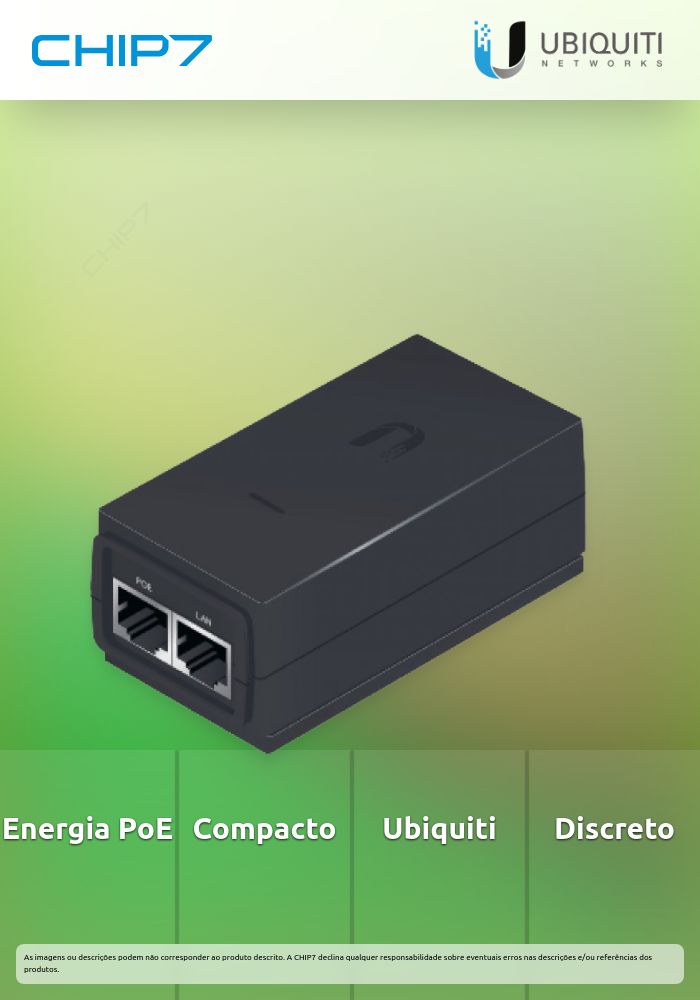 UBNT POE 24 V. 12W NEGRO PETACA