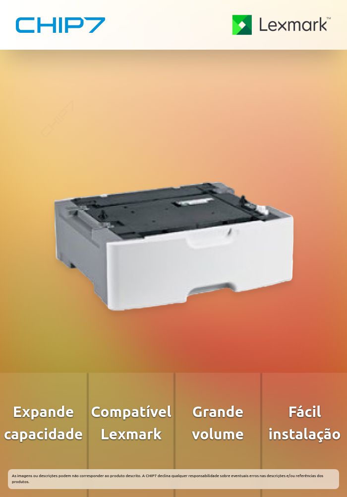 LEXMARK TABULEIRO 550 FOLHAS