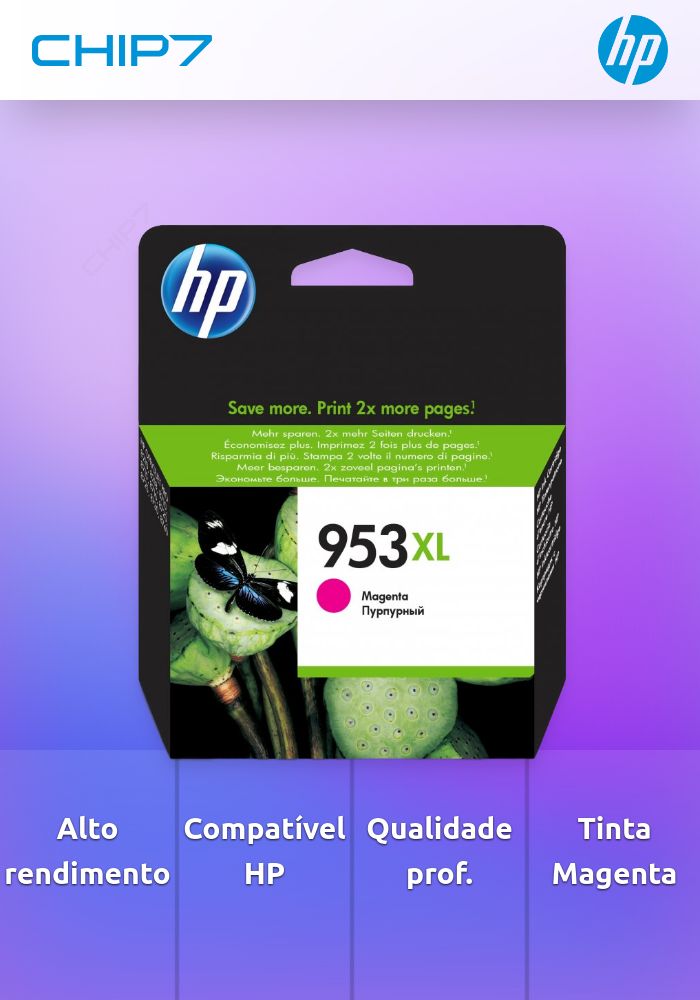 HP 953XL AC MAGENTA TINTA