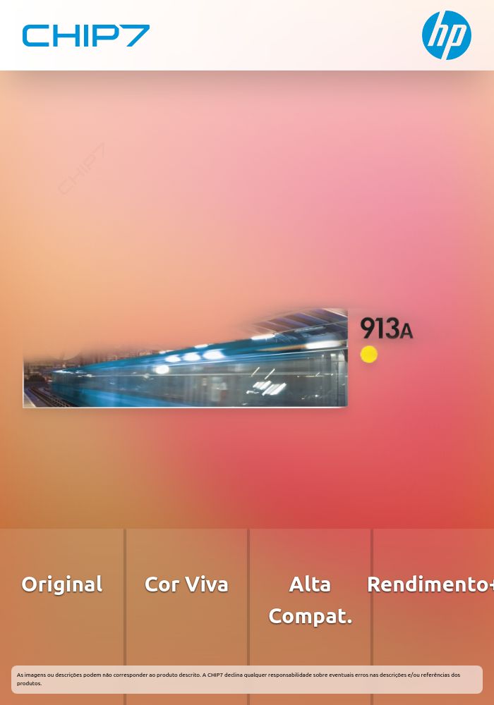 HP 913A AMARILLO ORIGINAL PAGEWIDE