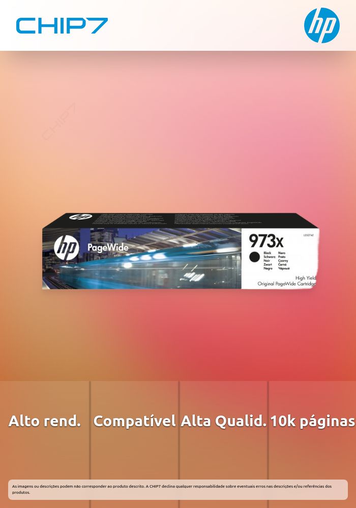 HP 973X AC NEGRO PAGEWIDE