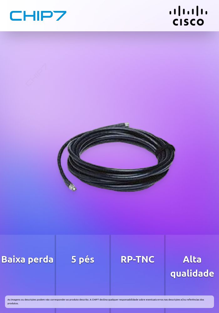 5 FT LOW LOSS RF CABLE W/RP-TNCWRLS