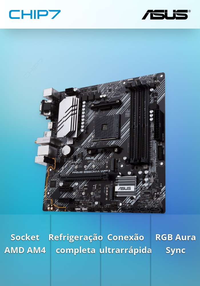 Motherboard Micro-ATX Asus Prime B550M-A WiFi II | CHIP7