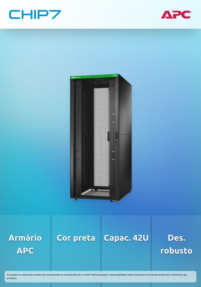 APC Easy Rack - Gabinete armário - preto - 42U - 19